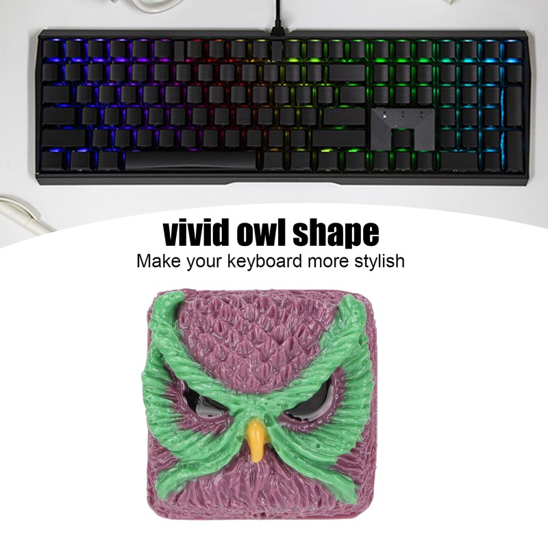 Custom Keycap Hand Carved Owl Pattern OEM R4 Gaming Resin