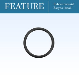 QUARKZMAN 31 mm x 24 mm x 3.5 mm Nitrile Rubber O-Rings x 5 Pieces Round Sealing Disc for Tap Plumber Repair Seal Connection [Black]