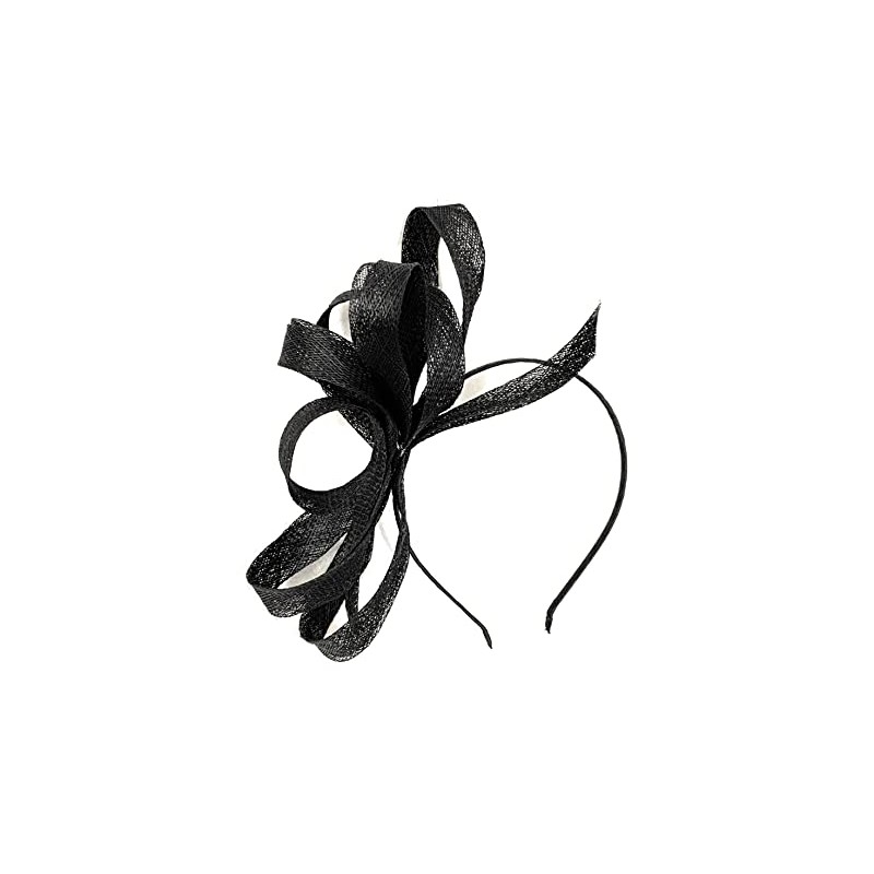 Caprilite Vegan Sinamay Fascinator Headband Wedding Hoop Ladies Day Ascot