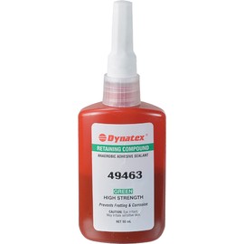 DB Electrical 49463 Dynatex Green, High Strength Threadlocker; 50mL Bottle Compatible With/Replacement For Universal