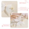 Campsis Butterfly Flower Girl Headpiece White Crystal Wedding Hair Band