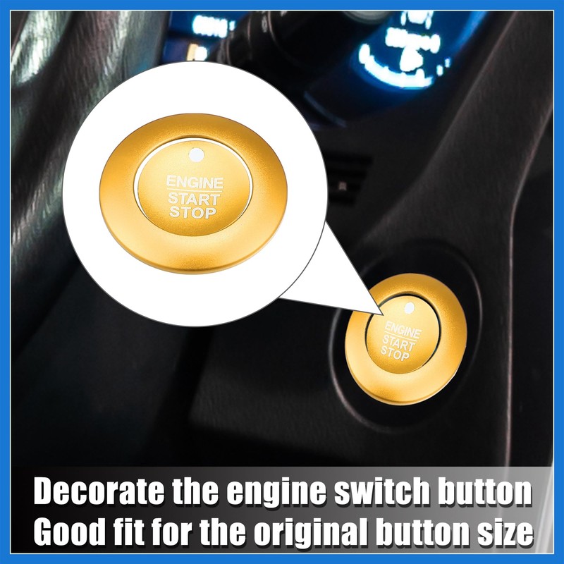 VekAuto Push to Start/Stop Button Cover Trim for Ford Explorer