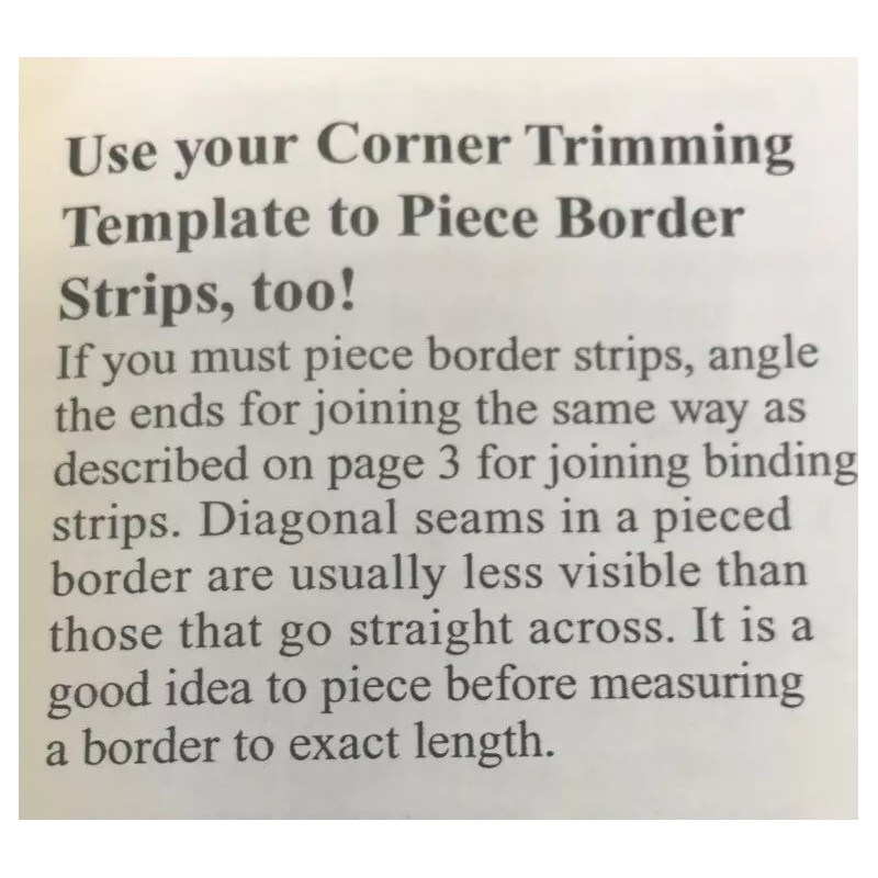 MARTI MICHELL - PERFECT PATCHWORK #8073 CORNER ACRYLIC TRIMMER &