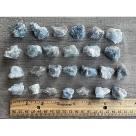 GAF TREASURES Wholesale Blue Calcite Rough Natural Stones Small, Raw Blue Calcite Crystals (Blue Calcite, 3 Pounds)