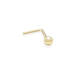 Funkyrox 9ct Yellow Gold tiny 2mm ball stud nose stud/nosestud