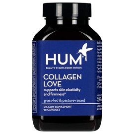 HUM Collagen Love - Type I & III Collagen Peptides Skincare Supplement with Hyaluronic Acid & Vitamin C - Support Skin Firmness & Help Visibly Minimize Signs of Aging (90 Capsules)