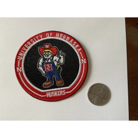 University Of Nebraska Cornhuskers Vintage Embroidered Iron On Patch 3” x 3”
