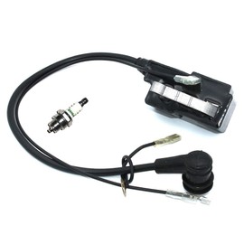 Ignition Coil With Spark Plug BM6A For Husqvarna Husqvarna 334T 335XPT 336 338XPT 339XP 339XPT 340 340E 345 345E 346XP 350 351 353 357 357XP 359 362 362XP 365 365X-TORQ 371 371XP 372 372XP 385 385XP