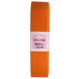 Clover カラーベルト 25mm幅 1.5m巻 オレンジ 26-178