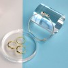 KCGANI Clear Polished Acrylic Cube Cylinder Round Photo Props, Transparent