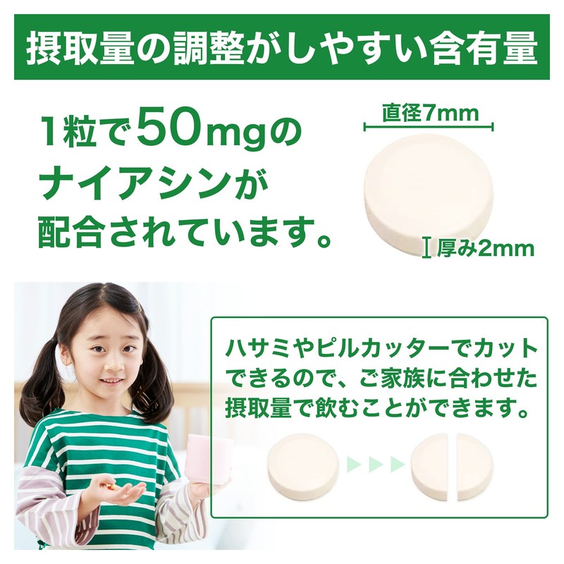 サプリクラフト ナイアシン (ニコチン酸) 50mg (200粒) サプリメント 国内製造