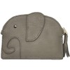 DIVA Rose Women's Coin Purse, Mini Wallet, Elephant, Cowhide Leather,