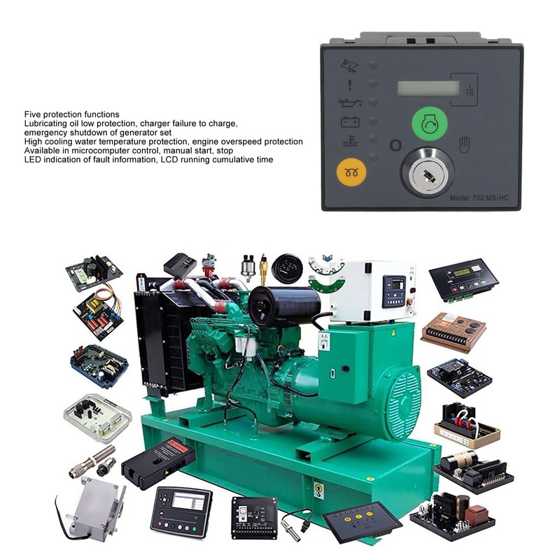 Manual Start Generator Controller Automatic Control Module 8~35V Genset Key