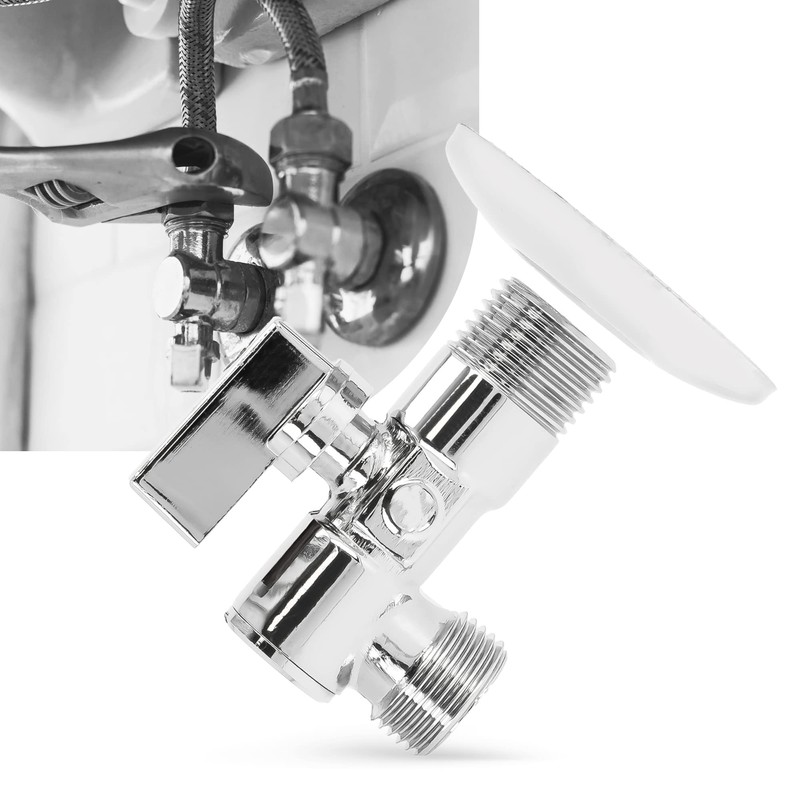 Angle Valve with Filter 1/2 Inch Male x 1/2 Inch