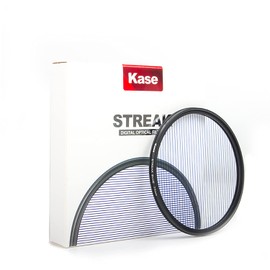 Kase 82mm Streak Blue Filter,Special Effects Lens Filter Anamorphic Optical Glass for Camera DSLR Cinematice Video