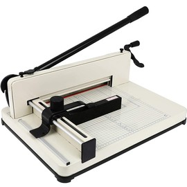 Professional 12 Inch Heavy Duty Guillotine Paper Cutter,Commercial 500 Sheets Paper Trimmer with Safety Blade Lock,Paper Slicer Cutter for Office Home School