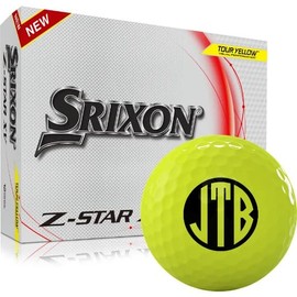 Srixon 2023 Z-Star XV 8 Yellow Monogram Golf Balls