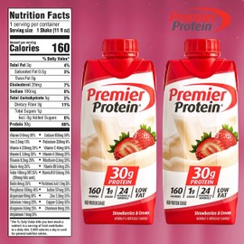 High Protein Shakes Strawberry 6 Pack in The Award Box Packaging 11 Fl. Oz Each