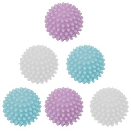 Paquete de 6 Bolas para Secadora, Bolas para Secadora de Ropa Reutilizables, PVC Accesorios de Lavandería Bolas para Reducir el Tiempo de Secado, Menos Arrugas y Menos Estática