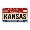 Squiddy Welcome to Kansas - Vinyl Sticker for Car, Laptop, Notebook (5.5" Wide)