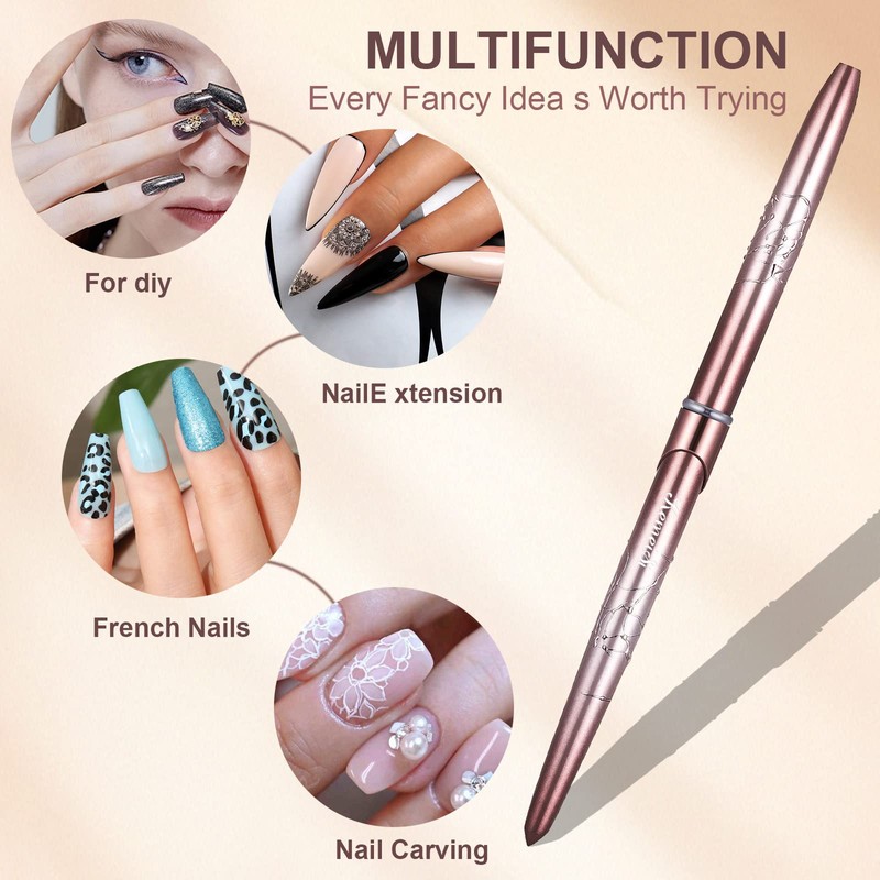 Acrylic Nail Brush Size 8,KEMEISI 100% Pure Kolinsky Nail Art