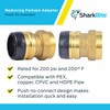 SharkBite 1-1/4 Inch FNPT Adapter, Push to Connect Brass Plumbing