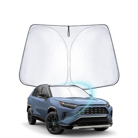 WEIPIN Sun Protection Front Screen Compatible with Toyot-a RAV-4 2019-2021 2022 2023 2024 2025 Windscreen Parasol Sun Visor for RAV-4 2023 with UV Protection, Cooling, Interior Protection