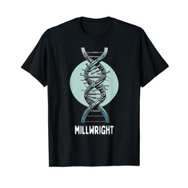 Millwright Worker DNA With Tools For Machinists T-Shirt