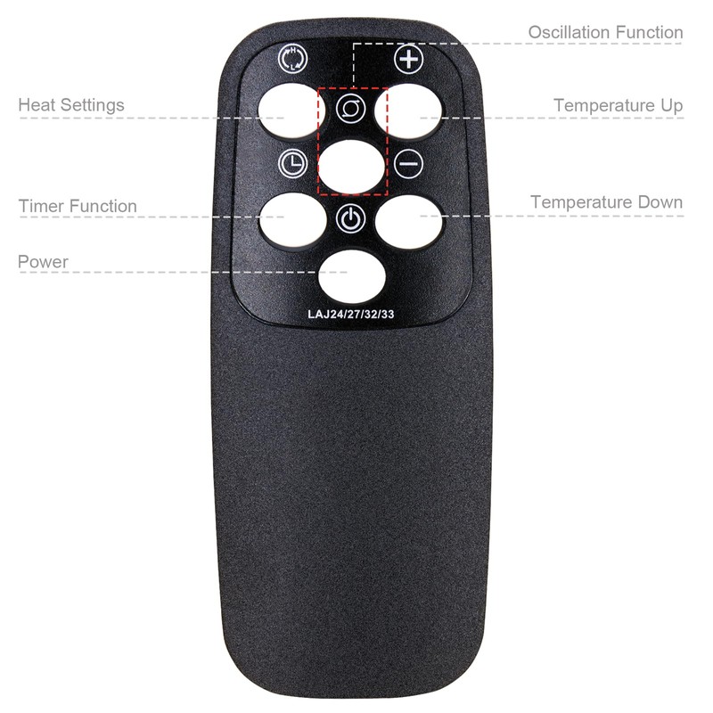 Replacement Remote Control for Lasko Tower Space Heater CT22425 2033625