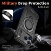 MRRSIWEI Case for Apple 17 Pro Max with Kickstand.Shell Black