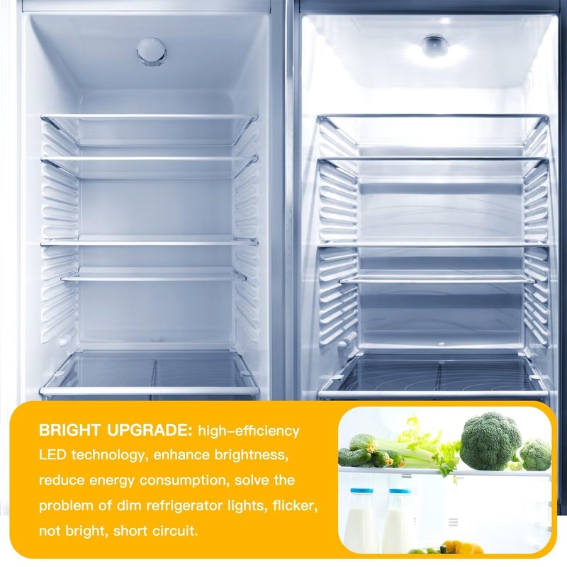 2Pack Refrigerator LED Light Bulb Replacement for D28A KEL2811 5304517886