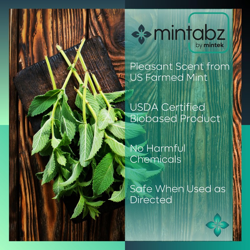 Mintek™ Mintabz™: 24 Ready-to-Use Natural Pest Control Cubes to Repel