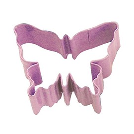 R&M Butterfly 3.25" Cookie Cutter Pink With Brightly Colored, Durable, Baked-on Polyresin Finish