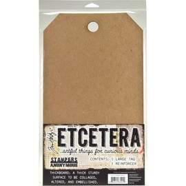 Stampers Anonymous THETC-001 Tim Holtz Etcetera Thickboard Tags, Large