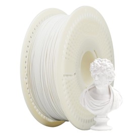 eSUN Matte PLA Refilament 1.75mm and Upgarded eSpool+ Set, Reusable and Removable Filament Spool Replacement with 3D Printer Refill Matte PLA, 1KG Spoolless 3D Printing Filament, Milky White
