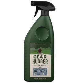 Gear Hugger Bike Wash Spray (32 oz, Pack of 1) – Eco-Friendly Bike Cleaner Spray, Bike Wash Soap with Natural Saponins & Eucalyptus – Safe for All Bikes, Anti Corrosion Spray