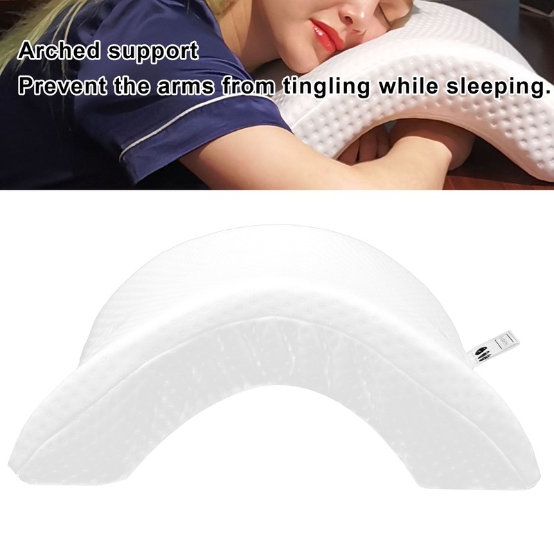 Arched Shaped Cuddle Arm Pillows Slow Rebound Pressure Pillow Memory