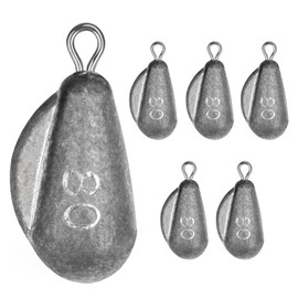 THKFISH Fishing Lead Set, Running Lead Fishing Set for Saltwater, Dropshot Lead Set for Surf Fishing, Lead Fishing 2-5 oz