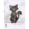 Bug Art Kooks Blank Greetings Card- Kasper Kitten - Embossed