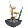 Tabletop Fountain LED Lights No Noise Compact Lightweight Classic Indoor