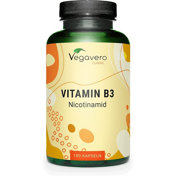 High-Dose Vitamin B3 Niacin 500mg – 180 Capsules (6-Month Supply)