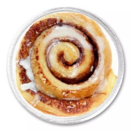 Unbranded Cinnamon Bun With Icing - 3" Circle Sew / Iron On Patch Delicious Dessert Yummy