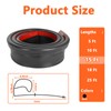 15FT RV Slide Out Rubber Seal, 1” D Bulb and