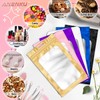300 Pcs Mylar Bags 5×7", Light Gold Resealable Smell Proof