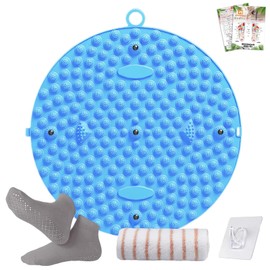 Comfynest Foot Pot Mat, Acupressure Board, 5-Piece Set, Yoga Socks, Sweat Absorbent, Quick Drying Towel, Wall Hanging Hook, Ergonomic Acupressure Pad, Exercise, Massage, Relax, Foldable, Compact,