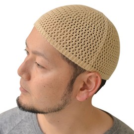 Nakota Seamless Cotton Beanie, Islamic Hat, Watch Cap, Made in Japan -