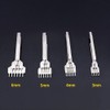 Leather Chisel Set 3 Pieces 4 Prong Steel Leather Craft
