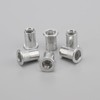 Unxuey 100PCS M8 Aluminium Alloy Rivet Nuts Knurled Flat Head