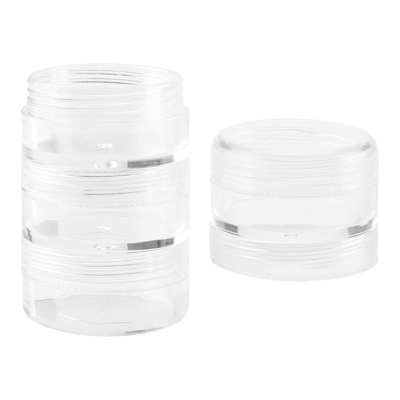 ZEONHEI 10 Sets 40 Pieces 4 Layer Stackable Cosmetic Containers