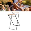 Trash Bag Holder Metal Garbage Bag Holder Portable Outdoor Leaf